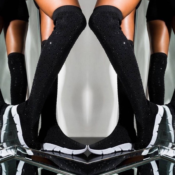 Last Size 6 ๐๐คRhinestone Embellished Over Knee - Picture 4 of 8